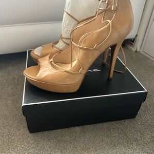 Jessica Simpson Strappy Tan Heels